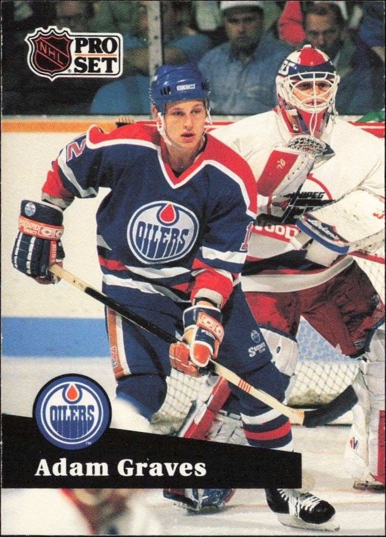 1991-92 Pro-Set Series 1 Adam Graves #67 trading card