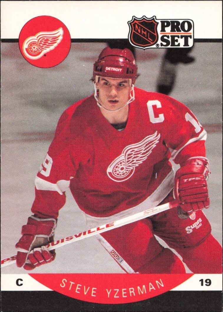 1990-91 Pro-Set Steve Yzerman #79 trading card