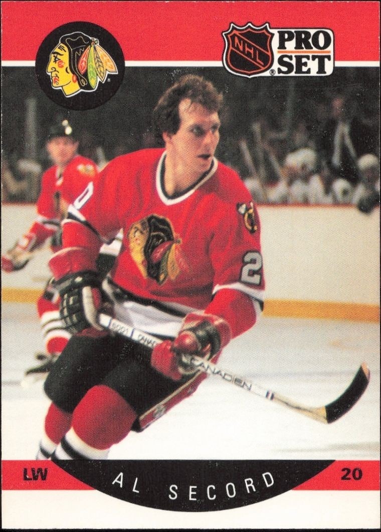 1990-91 Pro-Set Al Secord #60 trading card
