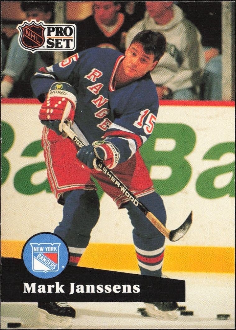 1991-92 Pro-Set Series 1 Mark Janssens #158 trading card
