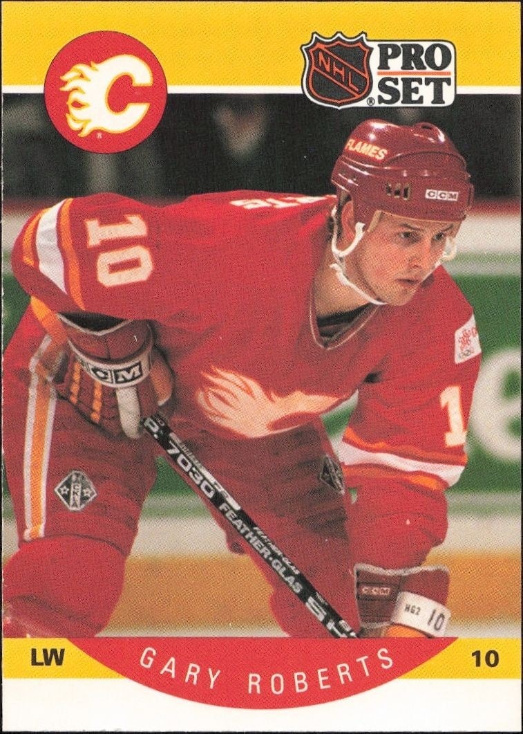 1990-91 Pro-Set Gary Roberts #45 trading card