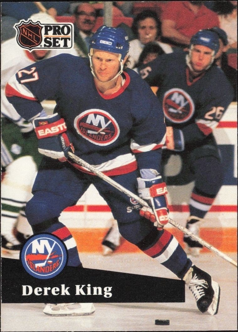 1991-92 Pro-Set Series 1 Derek King #146 trading card