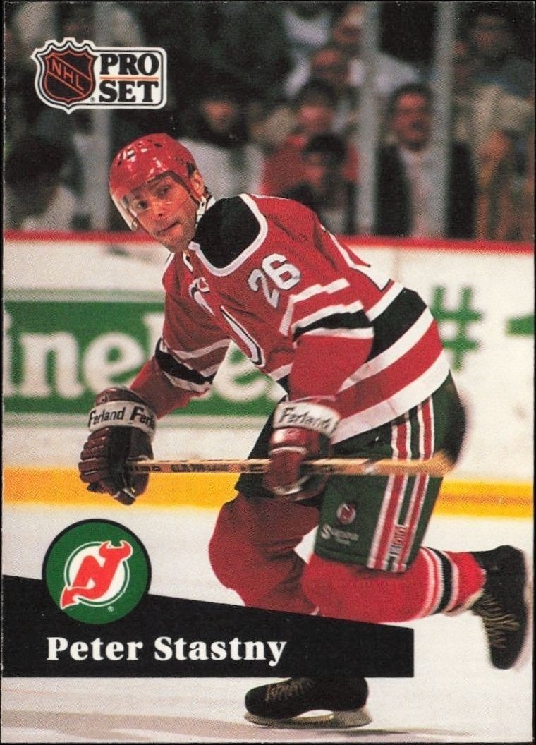 1991-92 Pro-Set Series 1 Peter Stastny #143 trading card