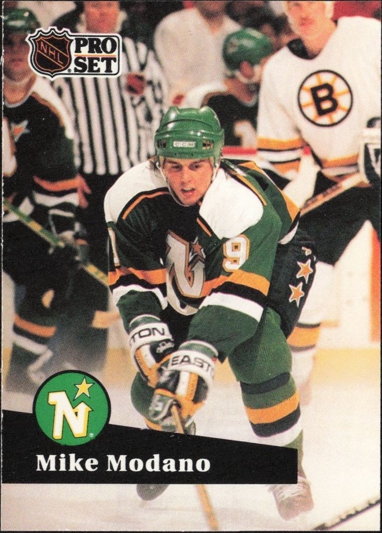 1991-92 Pro-Set Series 1 Mike Modano #105 trading card