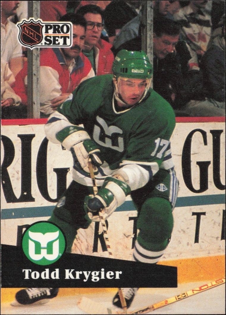 1991-92 Pro-Set Series 1 Todd Krygier #83 trading card
