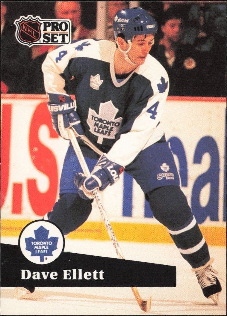 1991-92 Pro-Set Series 1 Dave Ellett #230 trading card