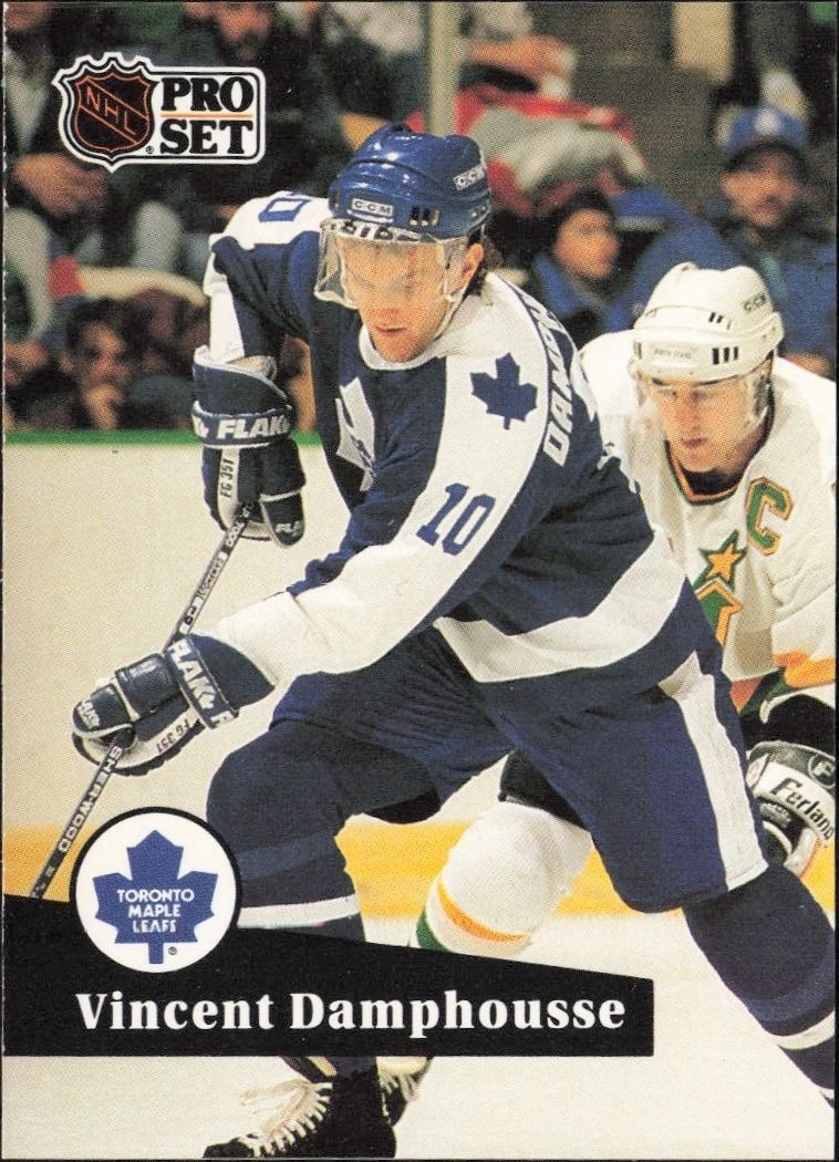 1991-92 Pro-Set Series 1 Vincent Damphousse #224 trading card