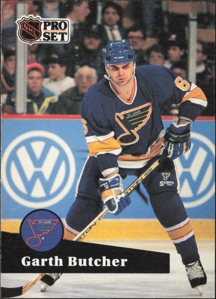 1991-92 Pro-Set Series 1 Garth Butcher #210 trading card