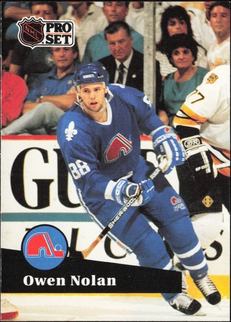 1991-92 Pro-Set Series 1 Owen Nolan #196 trading card