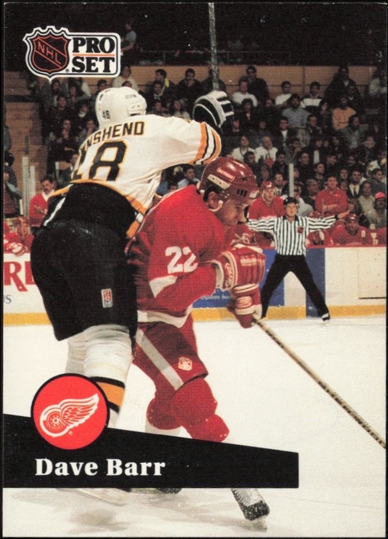 1991-92 Pro-Set Series 1 Dave Barr #65 trading card