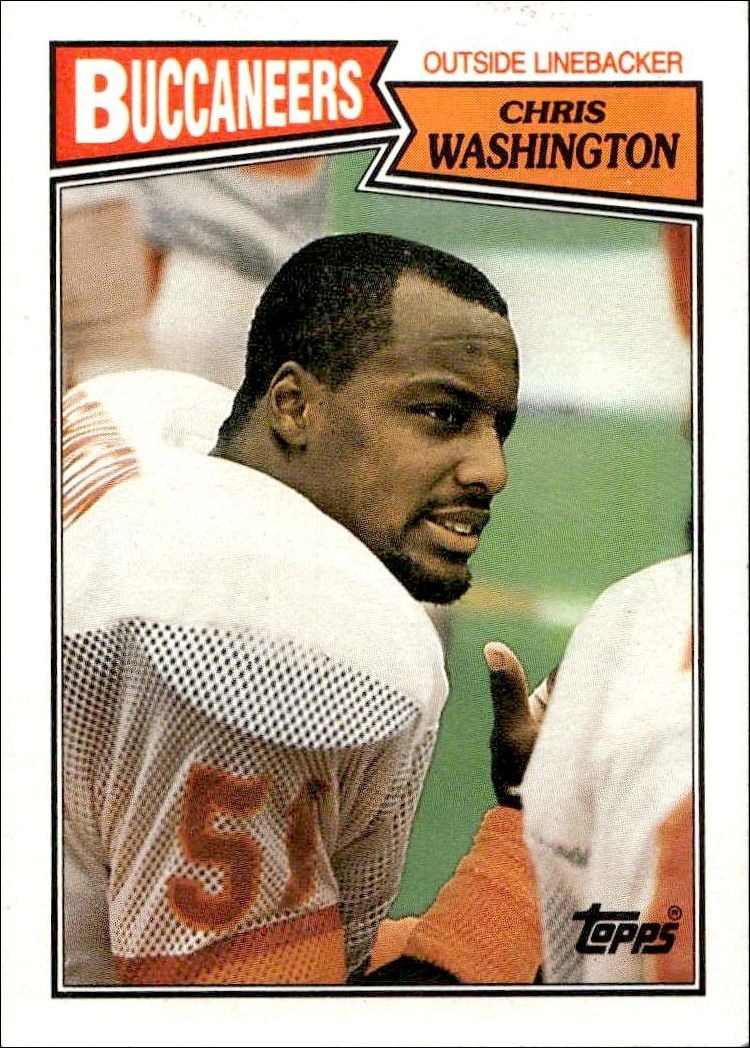 1987 Topps Chris Washington #393 trading card