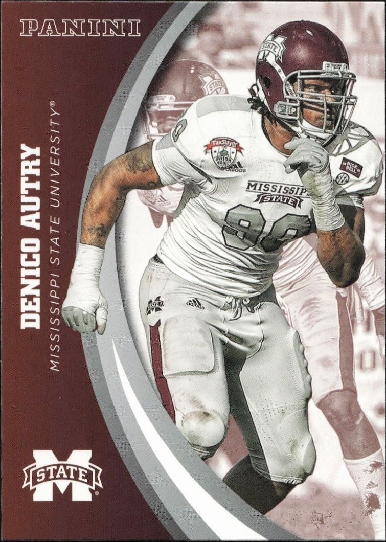 2016 Panini Mississippi State Denico Autry #41 trading card