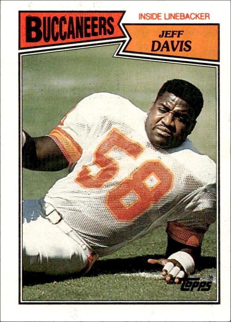 1987 Topps Jeff Davis #392 trading card