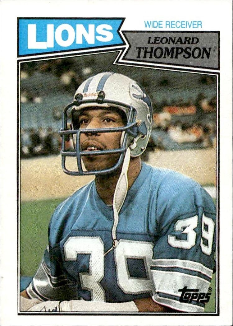 1987 Topps Leonard Thompson #322 trading card