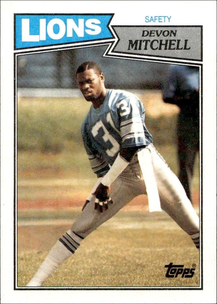 1987 Topps Devon Mitchell #327 trading card