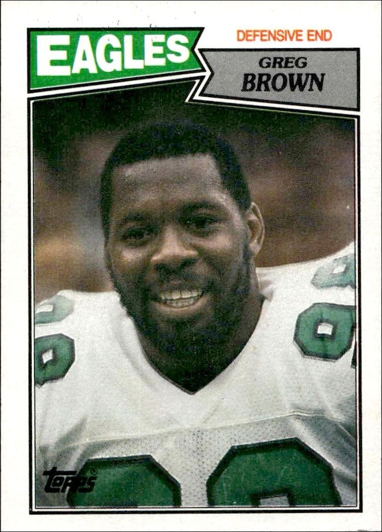 1987 Topps Greg Brown #303 trading card