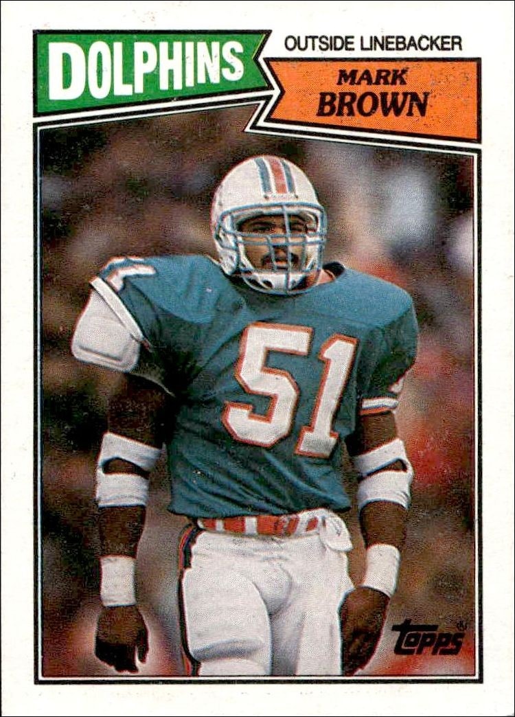 1987 Topps Mark Brown #245 trading card