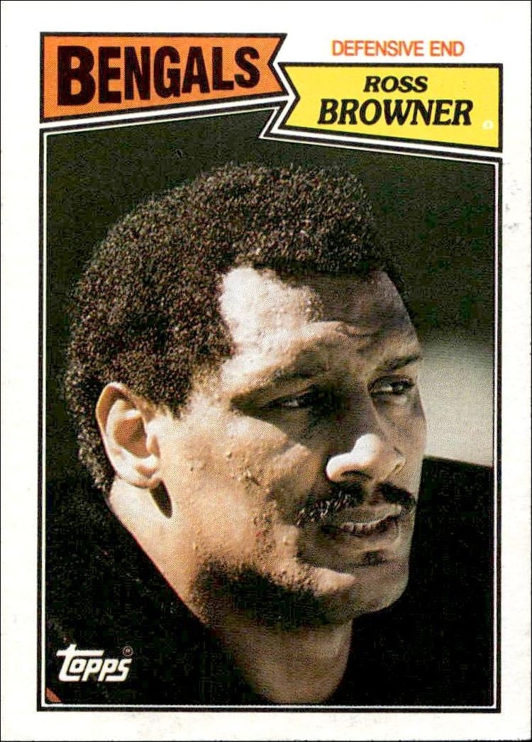 1987 Topps Ross Browner #195 trading card