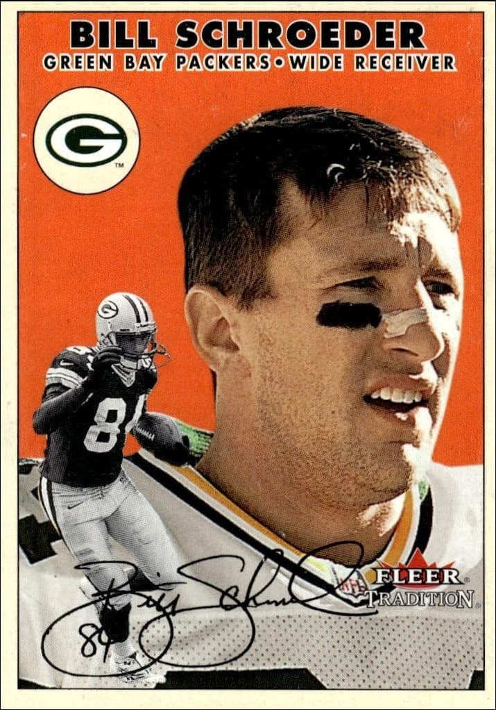 2000 Fleer Tradition Glossy Bill Schroeder #73 trading card