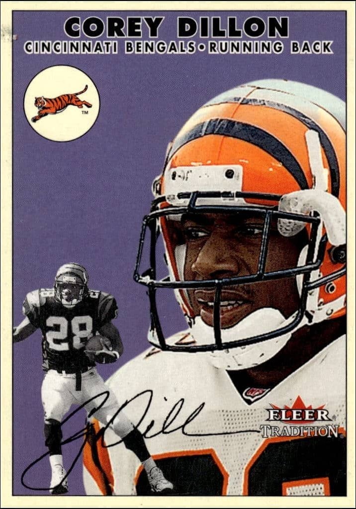 2000 Fleer Tradition Glossy Corey Dillon #153 trading card