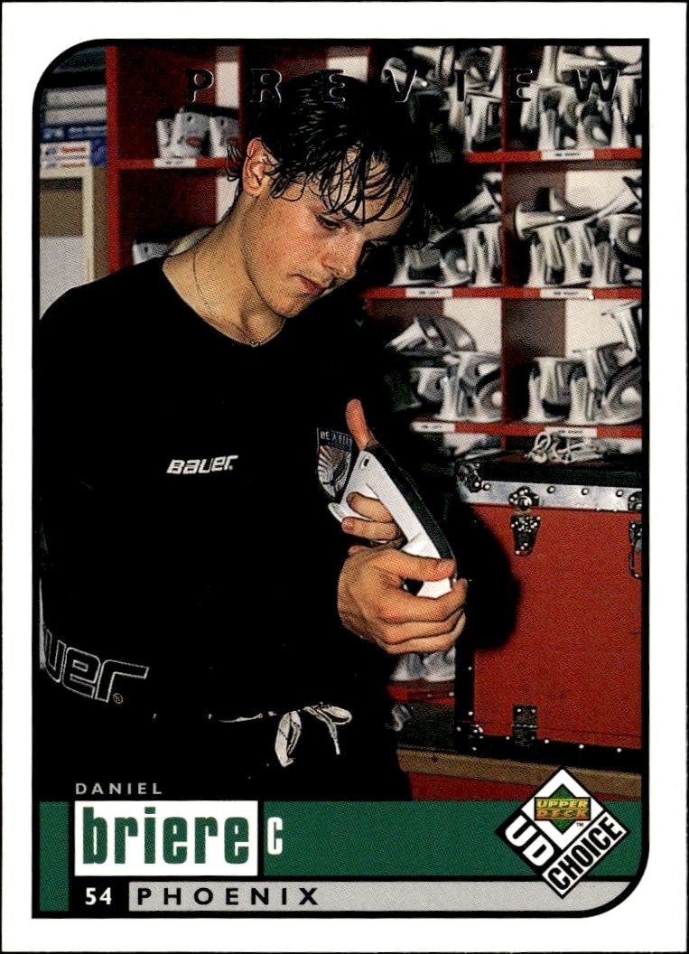 1998-99 Upper-Deck Choice Preview Daniel Briere #163 trading card