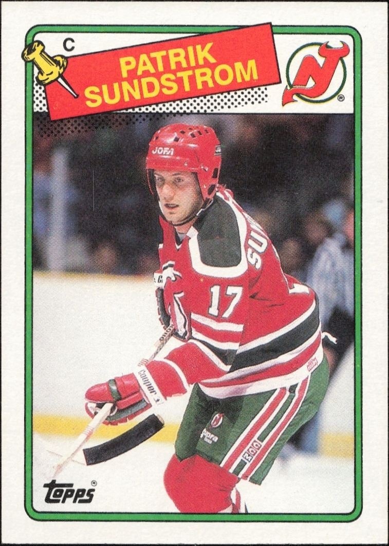 1988-89 Topps Patrik Sundstrom #67 trading card