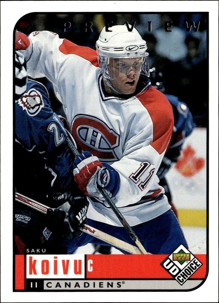 1998-99 Upper-Deck Choice Preview Saku Koivu #105 trading card