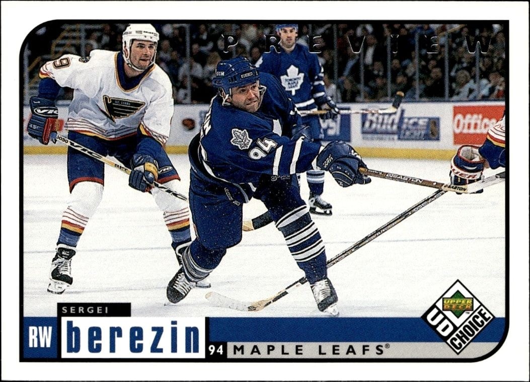 1998-99 Upper-Deck Choice Preview Sergei Berezin #201 trading card