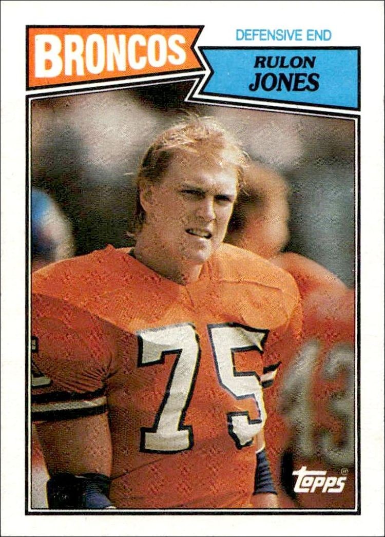 1987 Topps Rulon Jones #38 trading card