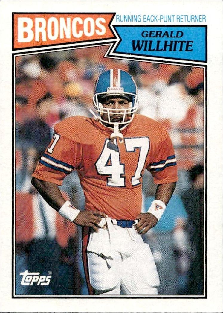 1987 Topps Gerald Willhite #32 trading card