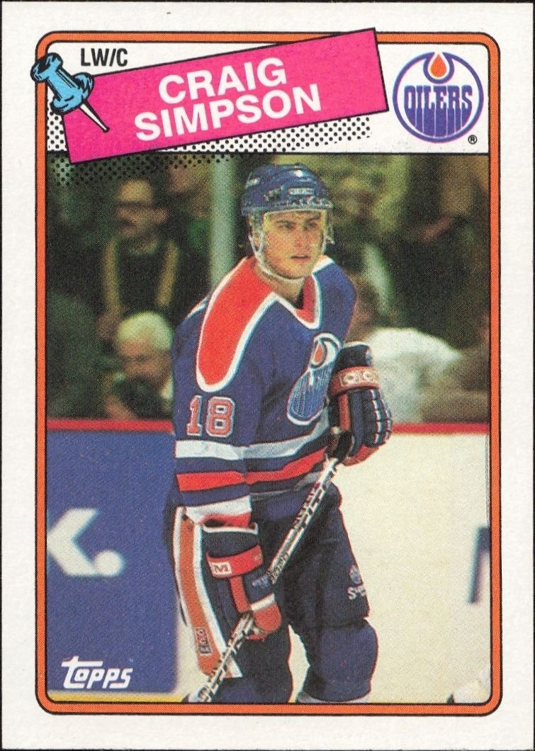 1988-89 Topps Craig Simpson #27 trading card