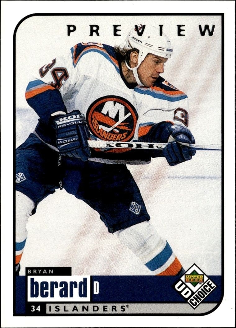 1998-99 Upper-Deck Choice Preview Bryan Berard #123 trading card