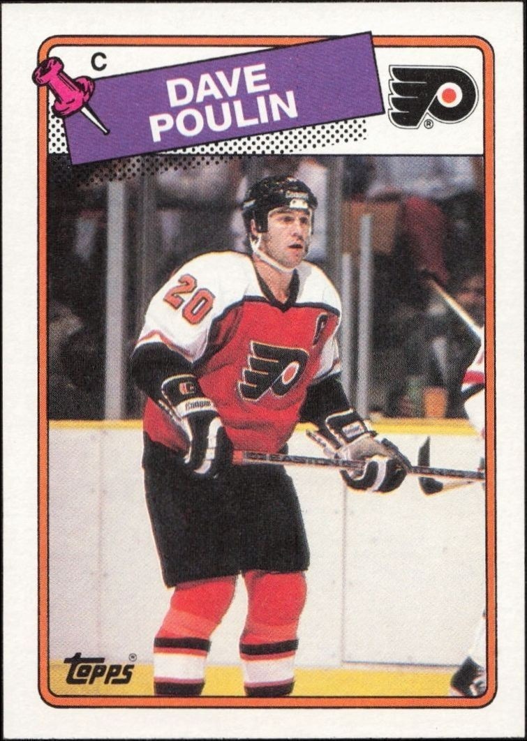 1988-89 Topps Dave Poulin #100 trading card