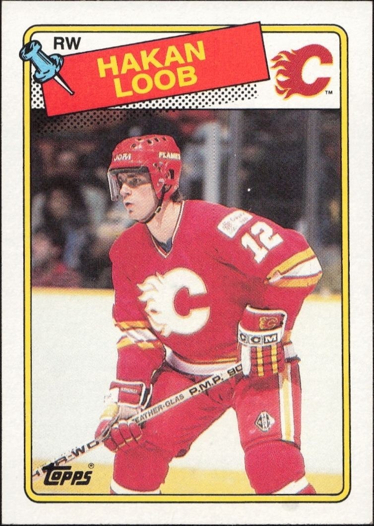 1988-89 Topps Hakan Loob #110 trading card