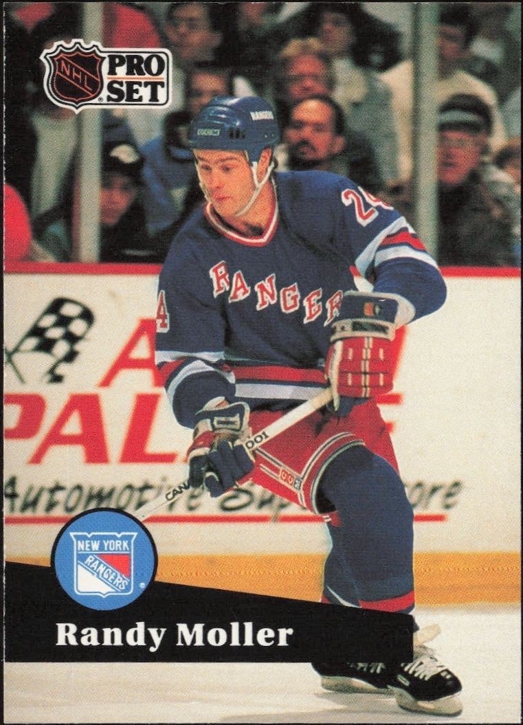 1991-92 Pro-Set Series 1 Randy Moller #163 trading card