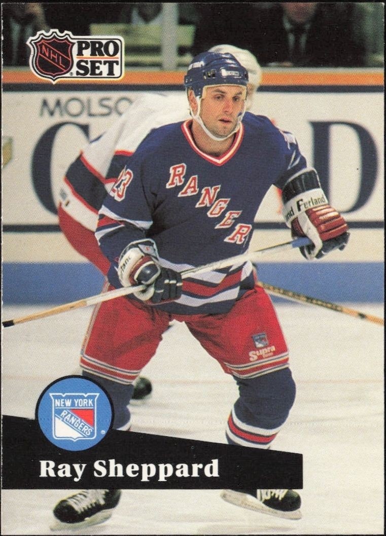 1991-92 Pro-Set Series 1 Ray Sheppard #162 trading card