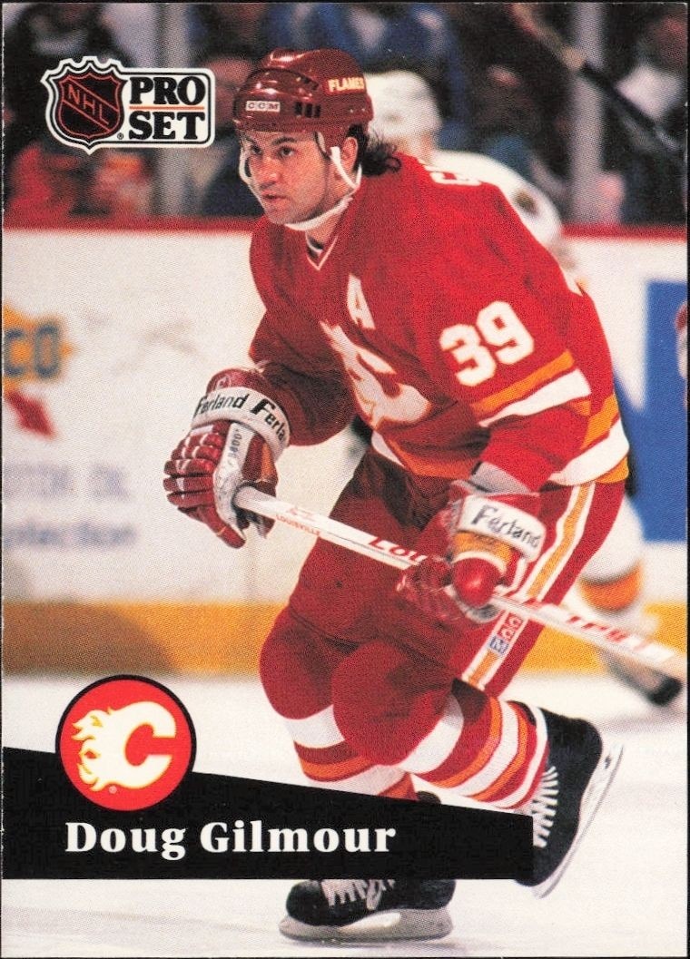 1991-92 Pro-Set Series 1 Doug Gilmour #34 trading card