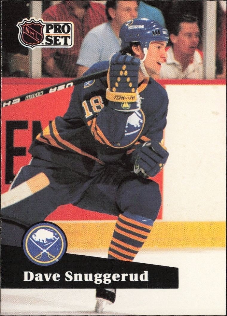 1991-92 Pro-Set Series 1 Dave Snuggerud #18 trading card