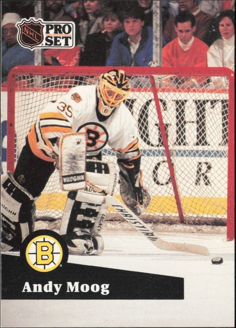 1991-92 Pro-Set Series 1 Andy Moog #10 trading card