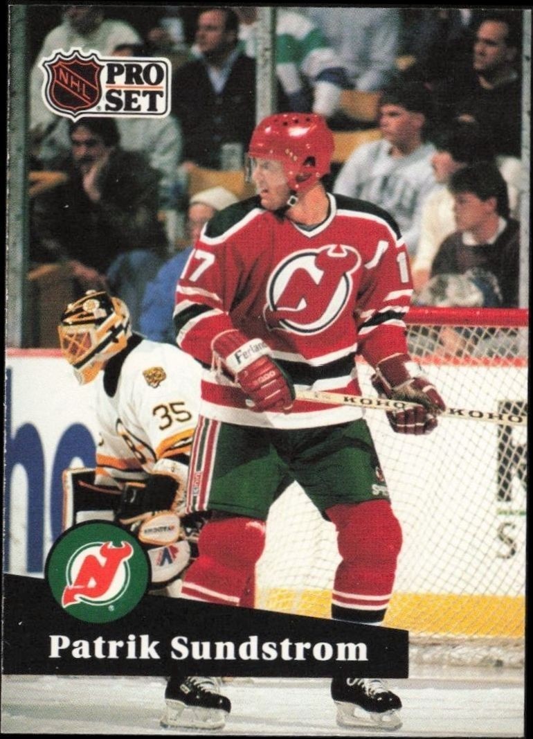 1991-92 Pro-Set Series 1 Patrik Sundstrom #141 trading card