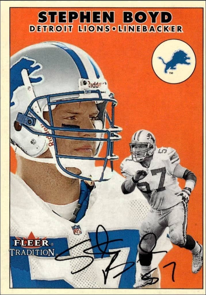 2000 Fleer Tradition Glossy Stephen Boyd #255 trading card