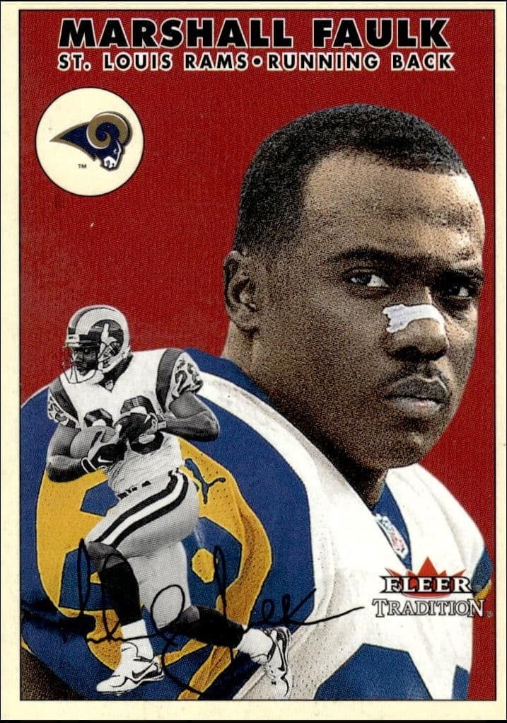 2000 Fleer Tradition Glossy Marshall Faulk #146 trading card