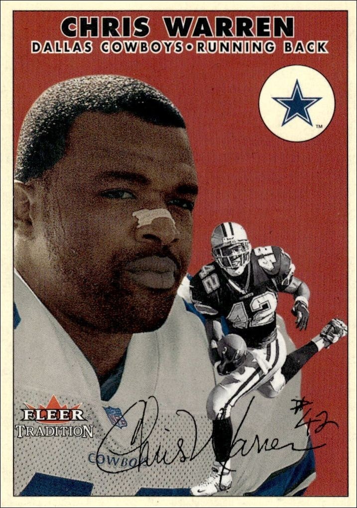 2000 Fleer Tradition Glossy Chris Warren #256 trading card