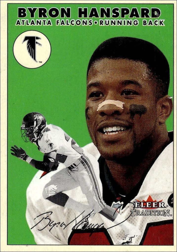 2000 Fleer Tradition Glossy Byron Hanspard #123 trading card