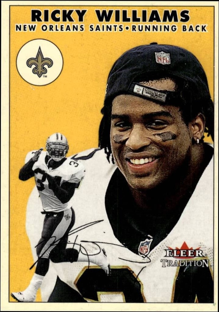 2000 Fleer Tradition Glossy Ricky Williams #103 trading card