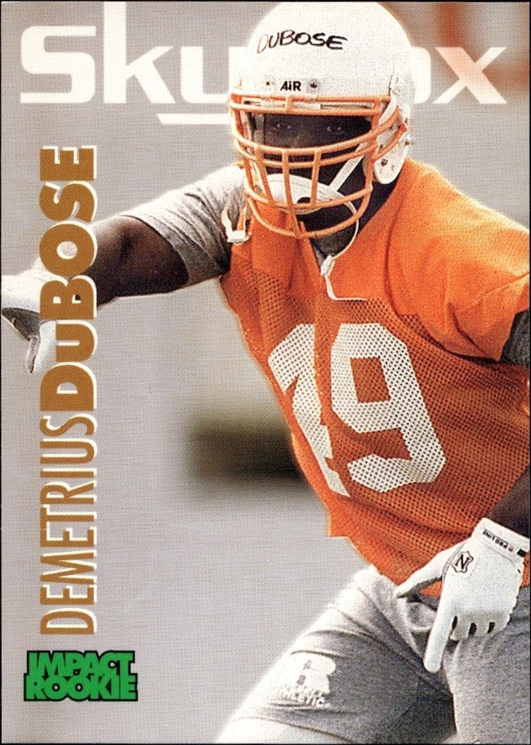 1993 Skybox Impact Demetrius Dubose #392 trading card