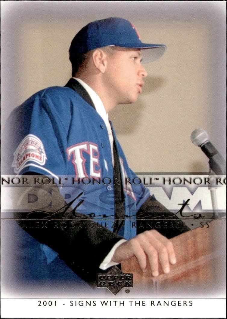 2002 Upper-Deck Honor Roll Alex Rodriguez #86 trading card