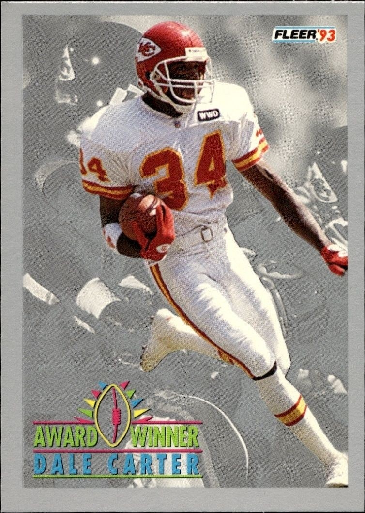 1993 Fleer Dale Carter #257 trading card