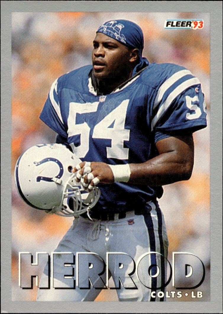 1993 Fleer Jeff Herrod #160 trading card