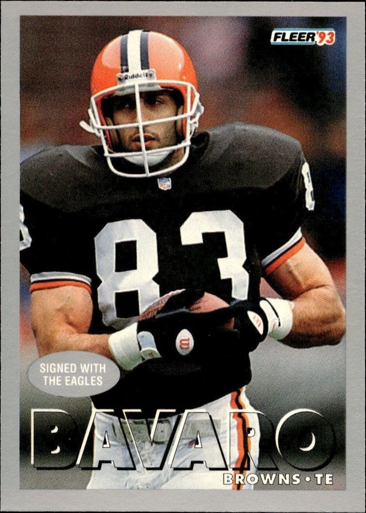 1993 Fleer Mark Bavaro #382 trading card